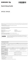 Samsung Flip WM55B Quick Setup Manual