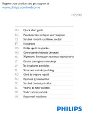 Philips HPS940 Quick Start Manual