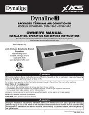 ACS Dynaline 3 DYNH12AC Owner's Manual