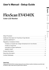 Eizo FlexScan EV4340X User Manual