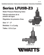 Watts LFU5B-Z3 Installation Instructions Manual