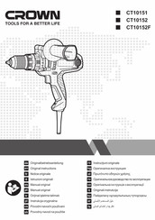 Crown CT10152 Original Instructions Manual