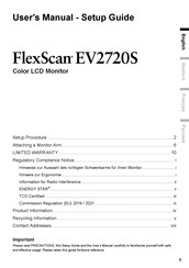 Eizo FlexScan EV2720S User Manual