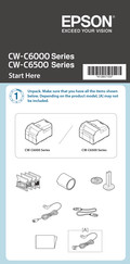 Epson ColorWorks C6520A Start Here Manual