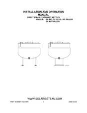 Crown DP-80F GALLON Installation And Operation Manual