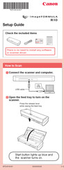 Canon ImageFormula R10 Setup Manual