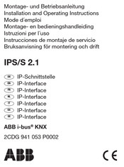 ABB IPS/S 2.1 Installation And Operating Instructions Manual