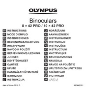 Olympus 8 x 42 PRO Instructions Manual