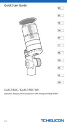 TC-Helicon GoXLR MIC-WH Quick Start Manual