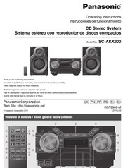 Panasonic SC-AKX200 Operating Instructions Manual