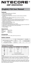 Nitecore P26 User Manual