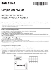 Samsung IW016A-V Simple User Manual