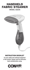 Conair GS23X Instruction Booklet