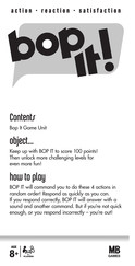 Hasbro Bop It! Maker Instructions Manual