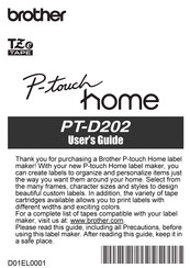Brother P-touch home User Manual