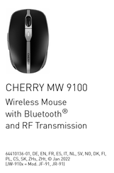 Cherry MW 9100 Operating Manual