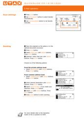 Utax CD 1218 Quick Manual
