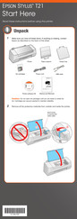 Epson Stylus T21 Start Here Manual