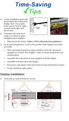 Daktronics 6000 Series Installation Quick Manual