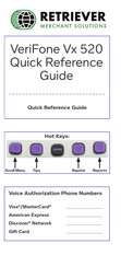 VeriFone VX 520 Quick Reference Manual