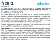 2gig Technologies 2GIG-CO8E-345 Manual