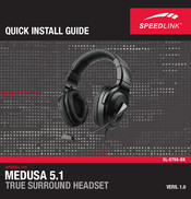 SpeedLink Medusa 5.1 Quick Install Manual