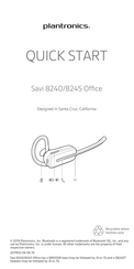 Plantronics Savi 8245 Office Quick Start