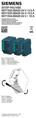 Siemens SITOP PSU100S Operating Instructions Manual