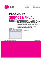 LG 42PT351A Service Manual