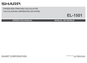 Sharp EL-1501 Operation Manual