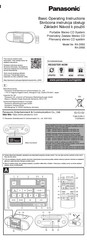Panasonic RX-D550 Basic Operating Instructions