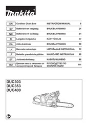 Makita DUC305Z Instruction Manual