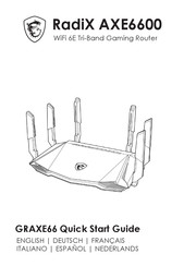 MSI Radix AXE6600 Quick Start Manual