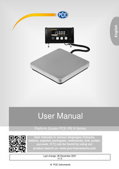 PCE Instruments PCE-PB N Series User Manual
