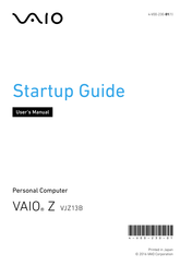 VAIO VJZ13BA11L User Manual