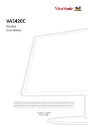 ViewSonic VA3420C User Manual