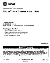 Trane Tracer SC+ Installation Instructions Manual