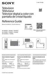 Sony XR-98X90L Reference Manual