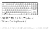 Cherry MX 8.2 TKL Wireless Operating Manual
