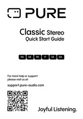 PURE ONE CLASSIC Quick Start Manual