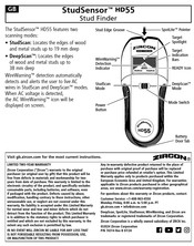 Zircon StudSensor HD55 User Manual