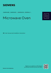 Siemens iQ500 CM585AGS0B/07 User Manual And Installation Instructions