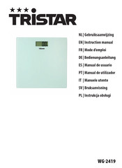 TriStar WG-2419 Instruction Manual