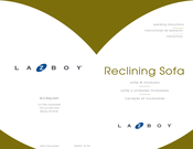 LAZBOY Reclining Sofa Operating Instructions Manual