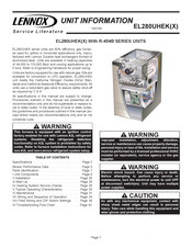 Lennox EL280UH110E60C Unit Information