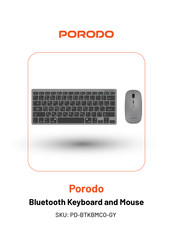 PORODO PD-BTKBMCO-GY Manual