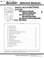 Sharp MX-M264NV Service Manual