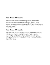 Levoit Core LAP-C161-WUS User Manual