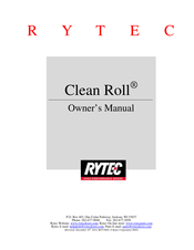 RYTEC Clean Roll CR5500 Owner's Manual
