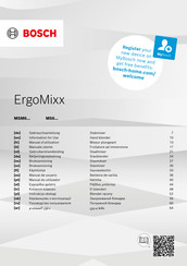 Bosch MS 6 Information For Use
